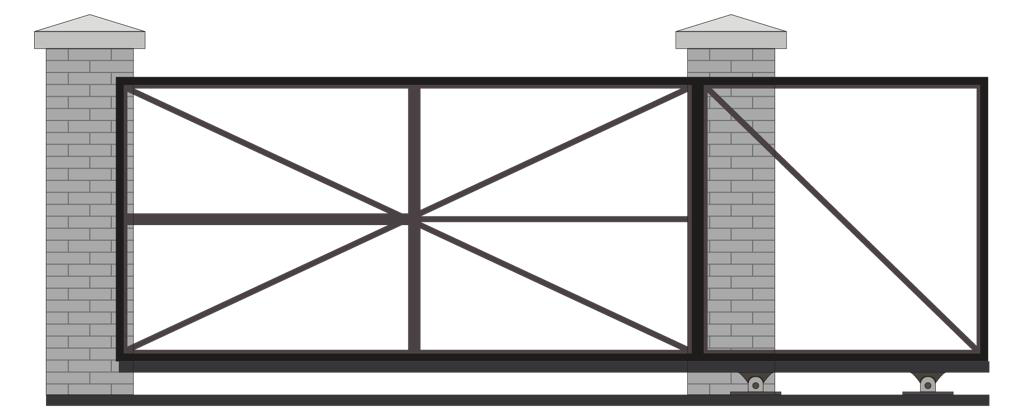 Ворота откатные уличные